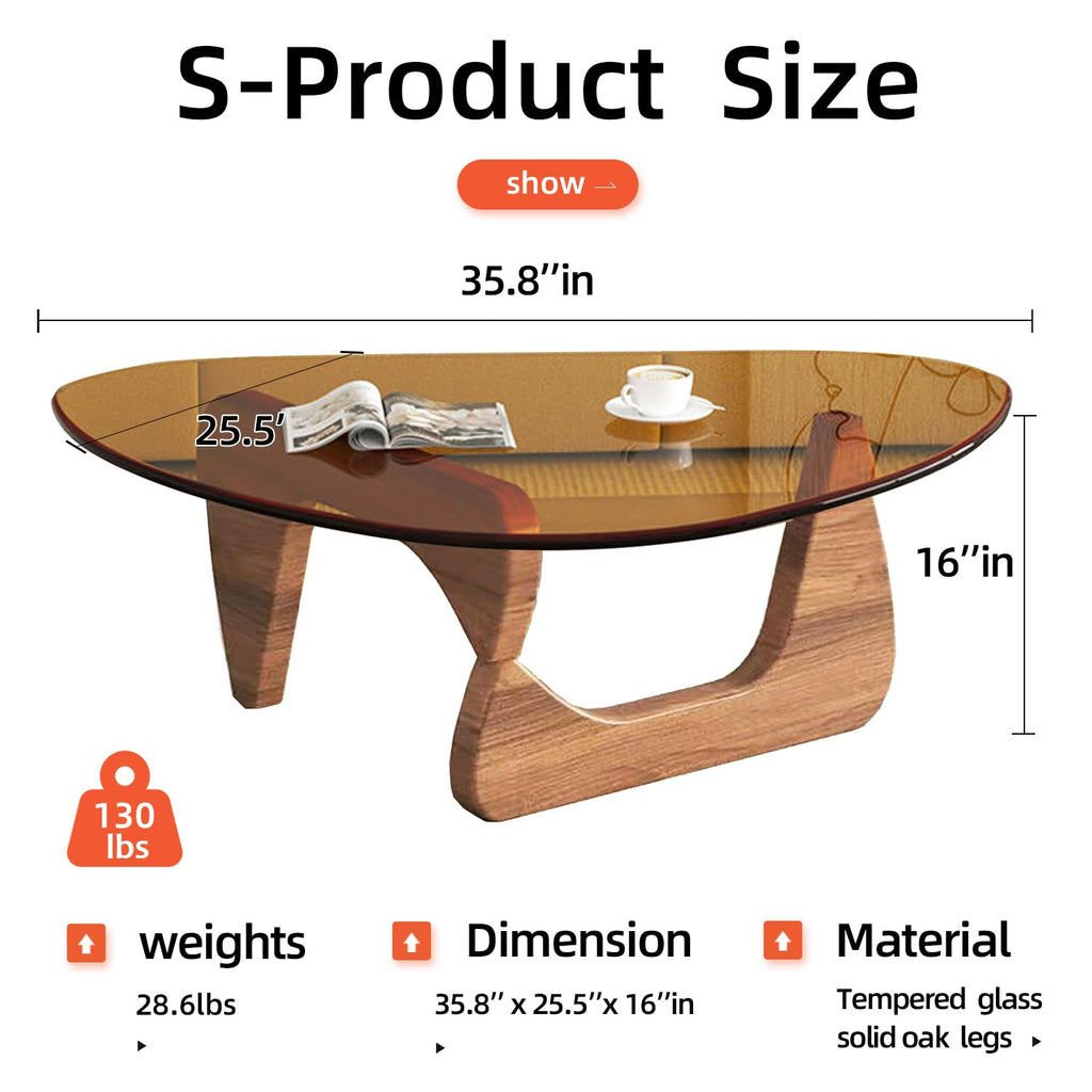 Modern Glass Coffee Table, Mid Century Coffee Table, Small Coffee Tables, Suitable Living Room Reception Office