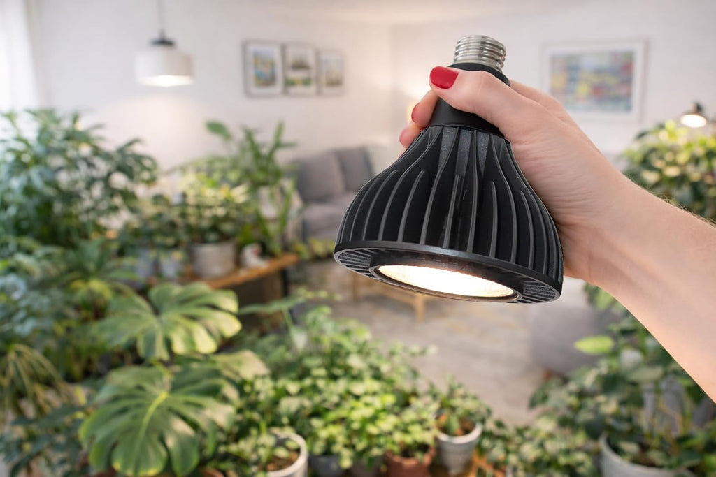 Grow Lights for Indoor Plants, 40W LED Full Spectrum Grow Bulb, 3000K Warm White (E26/E27), CRI 97+, Non-Dimmable