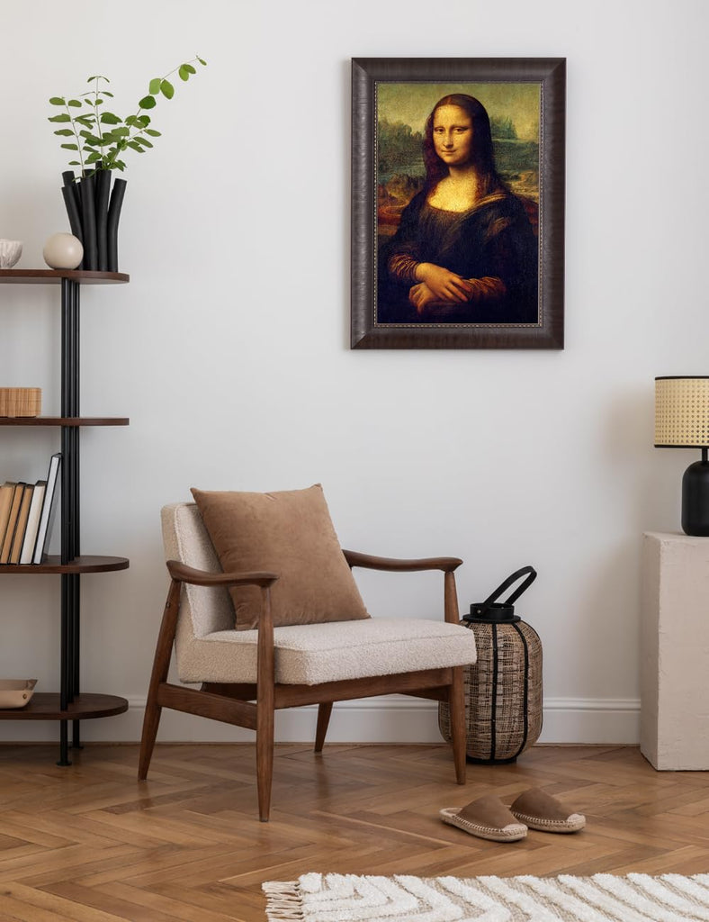 Mona Lisa Framed Wall Art, Custom Frame, 23x17