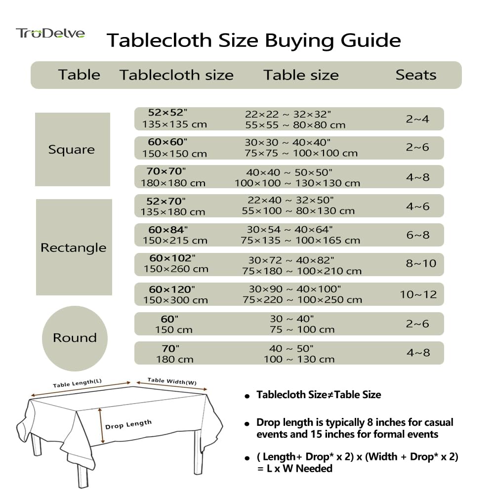 Cloth Tablecloths Green Table Cloths for RectangleTables Cotton Oblong Tablecloth for Dining Table