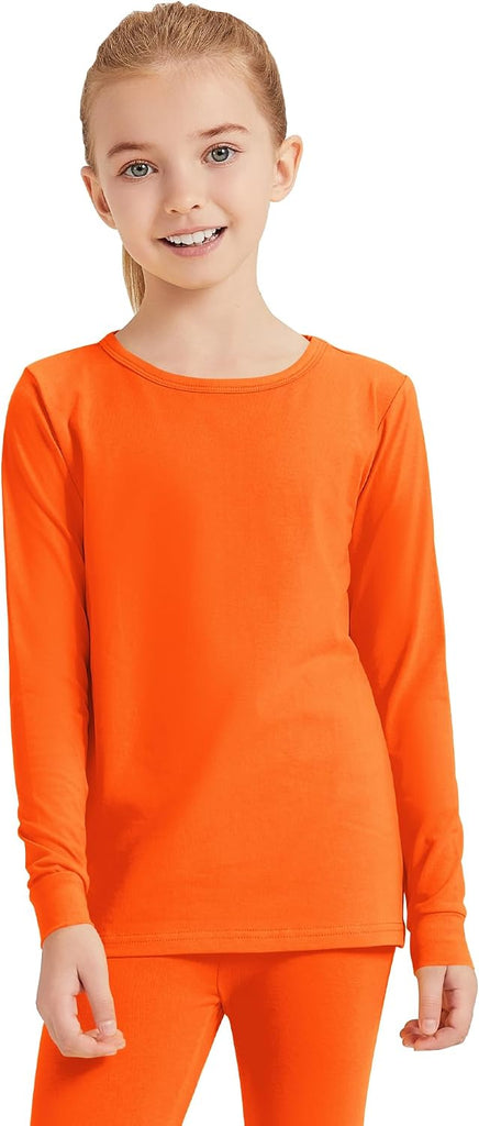 2T to 15Years Girls Long Sleeve Cotton T-Shirt Kids Basic Tee