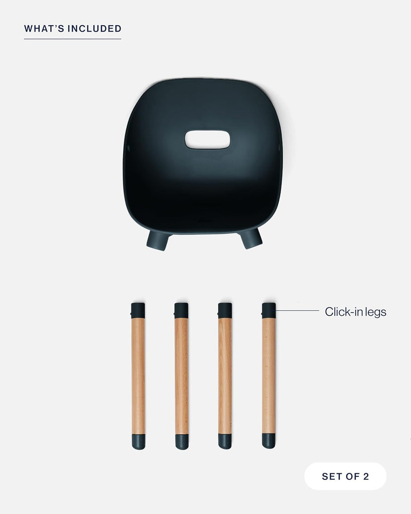 The Play Kit, Wood Toddler Table and 2 Chairs Set, Easy to Clean