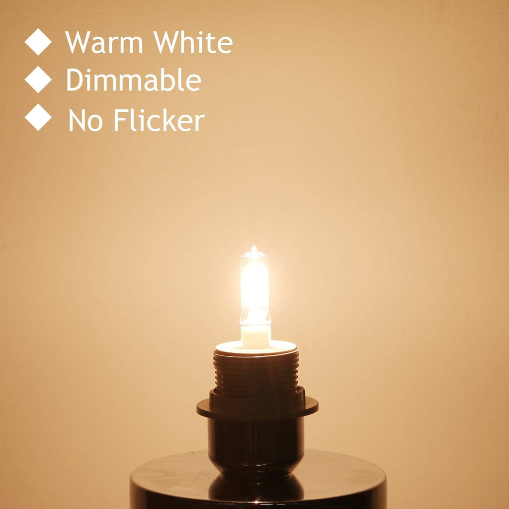 JDE11 120V 100W T4 JDE11 Bulb, Mini Candelabra Base E11 Bulb, 1600lm 2800K Clear Dimmable 100 watt Halogen Light