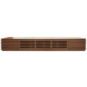 86.6" Japandi TV Console for TVs Up to 90", Walnut