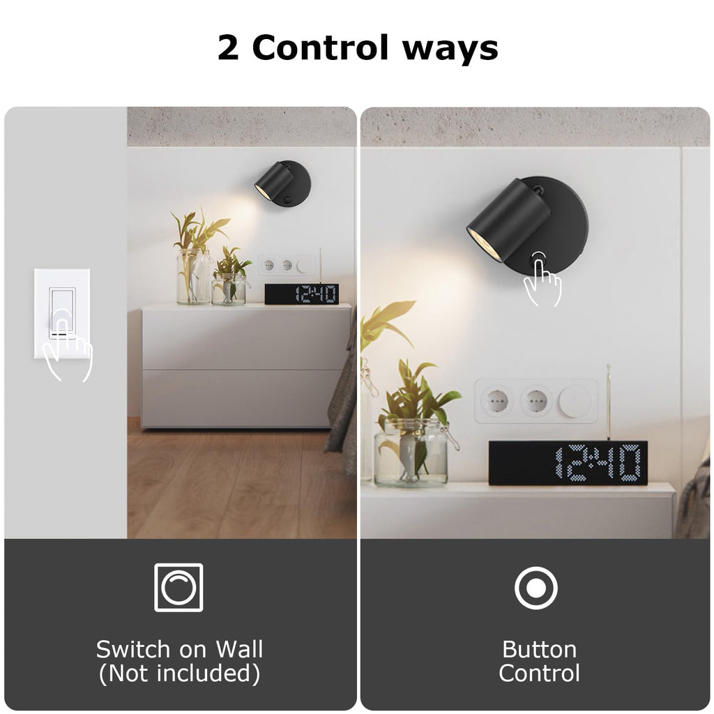 Directional Flush Mount Spot Light Dimmable Ceiling Spotlight Indoor LED Spot Lights Adjustable Wall Spotlight