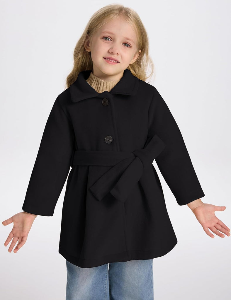 Toddler Girls Dress Coat Wool Peacoat Fall Winter Outfits