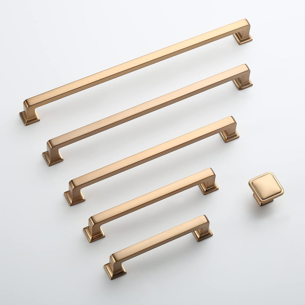 6 Pack 3 Inch Champagne Bronze Cabinet Handles,Kitchen Hardware