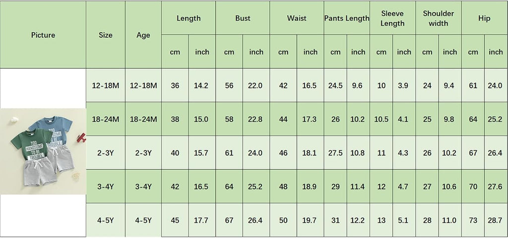 Toddler Baby Boy Summer Clothes Sets Tops Elastic Shorts Outfits