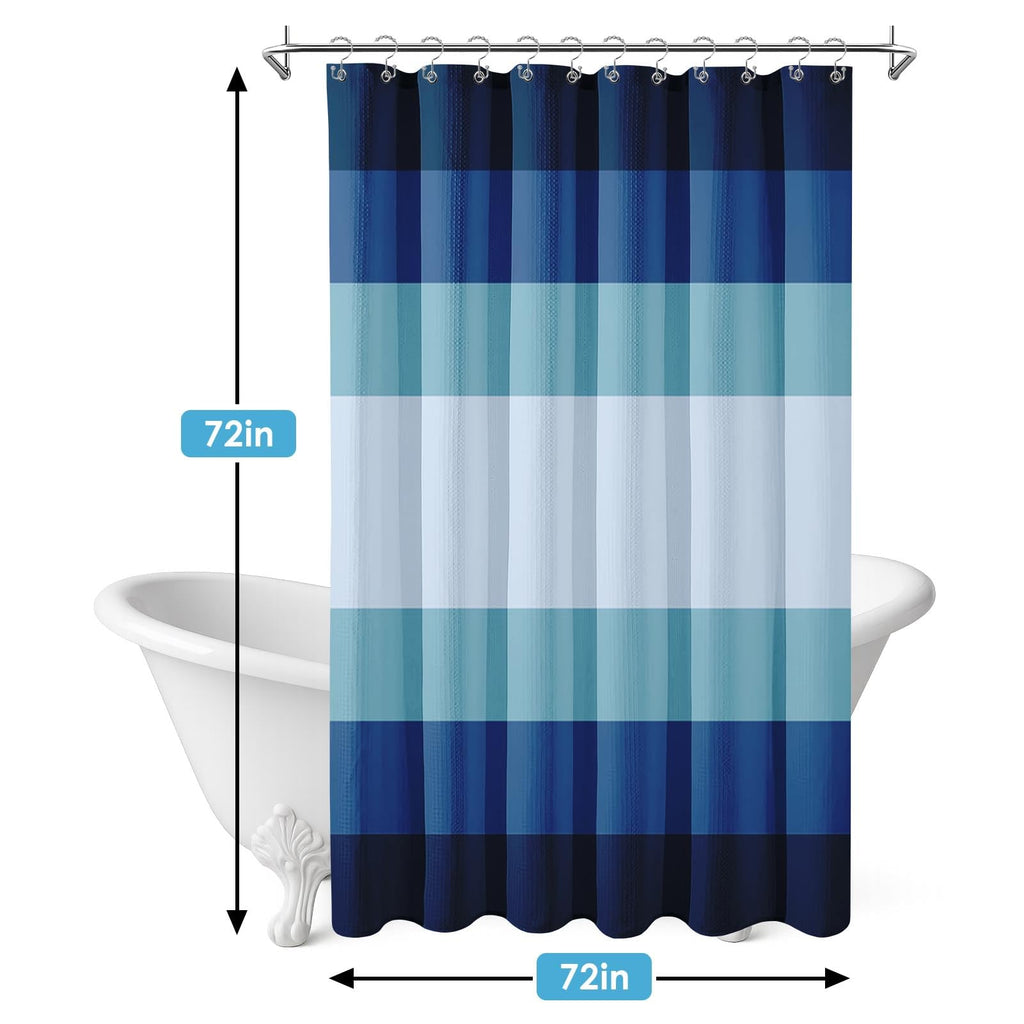 3 in 1 and Liner, 72 x 72 inch, Navy Stripe
