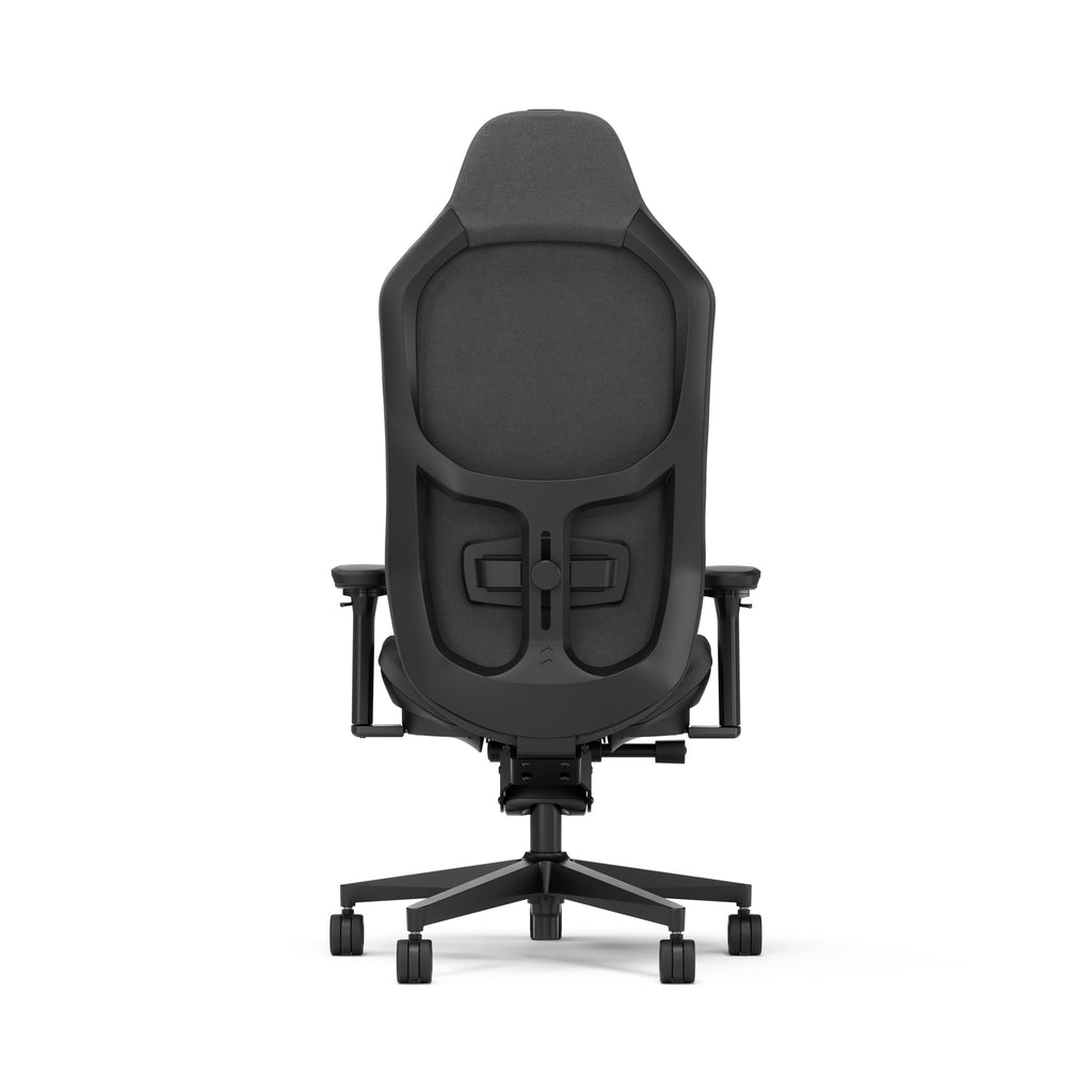 Refine Fabric Dark Gaming Chair - Ergonomic Office Desk Chair Functionality with 4D Adjustable Armrests, High-Back