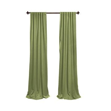 Pack-2 Polyester Poplin Backdrop Drape 96-Inch High by 58-Inch Wide, Dark Sage