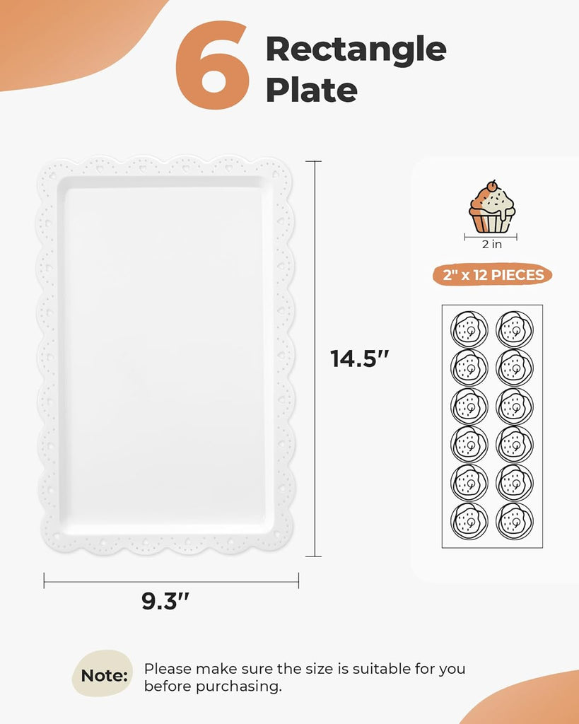 Cupcake Stand Dessert Table Display Set Serving Tray for Party - Set of 10