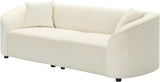 87.50" Velvet Curved Oversized 2 Seater Sofa, Upholstered Couch Chair, Soft Seating Lounge Sofa