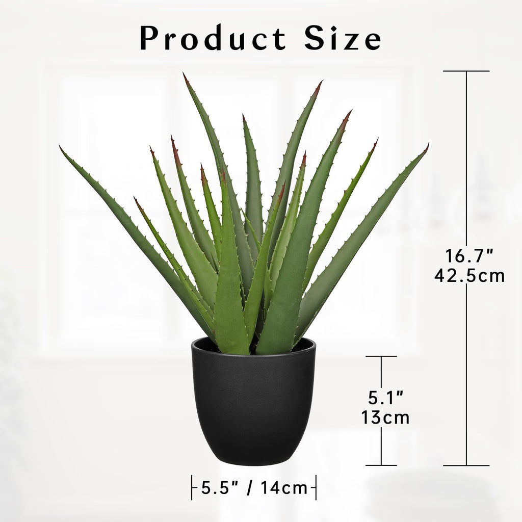 Large Fake Succulent Aloe Vera Plants 16.7 | Casa Home Living