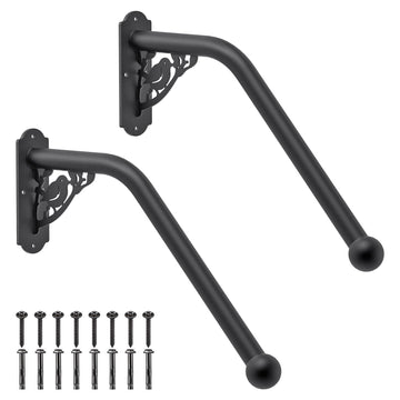 Handrails for Outdoor Steps Wall Mount Stair Railing for 1-3 Steps