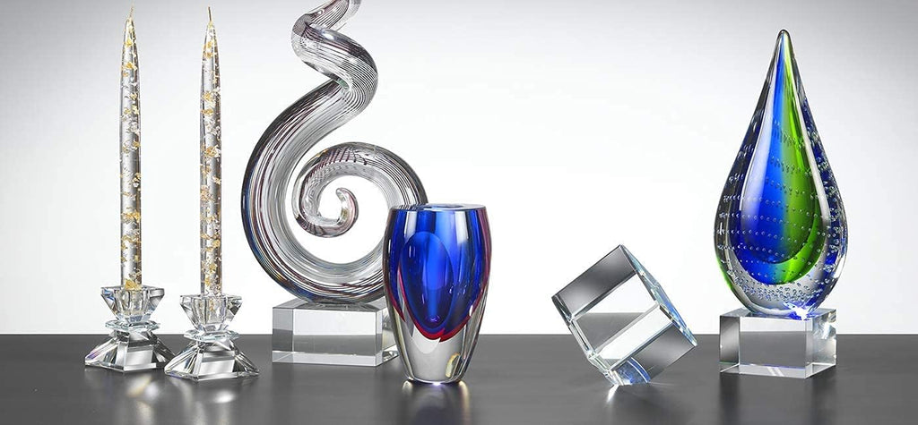 Entangle Murano-Style Art Glass Sculpture Centerpiece, 10 Inch