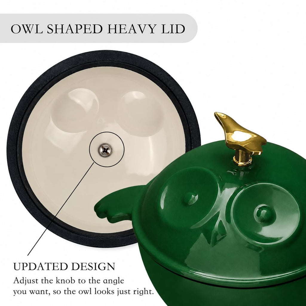 16 OZ Mini Dutch Oven, 0.5 Qt Enameled Cast Iron Cocotte with Lid