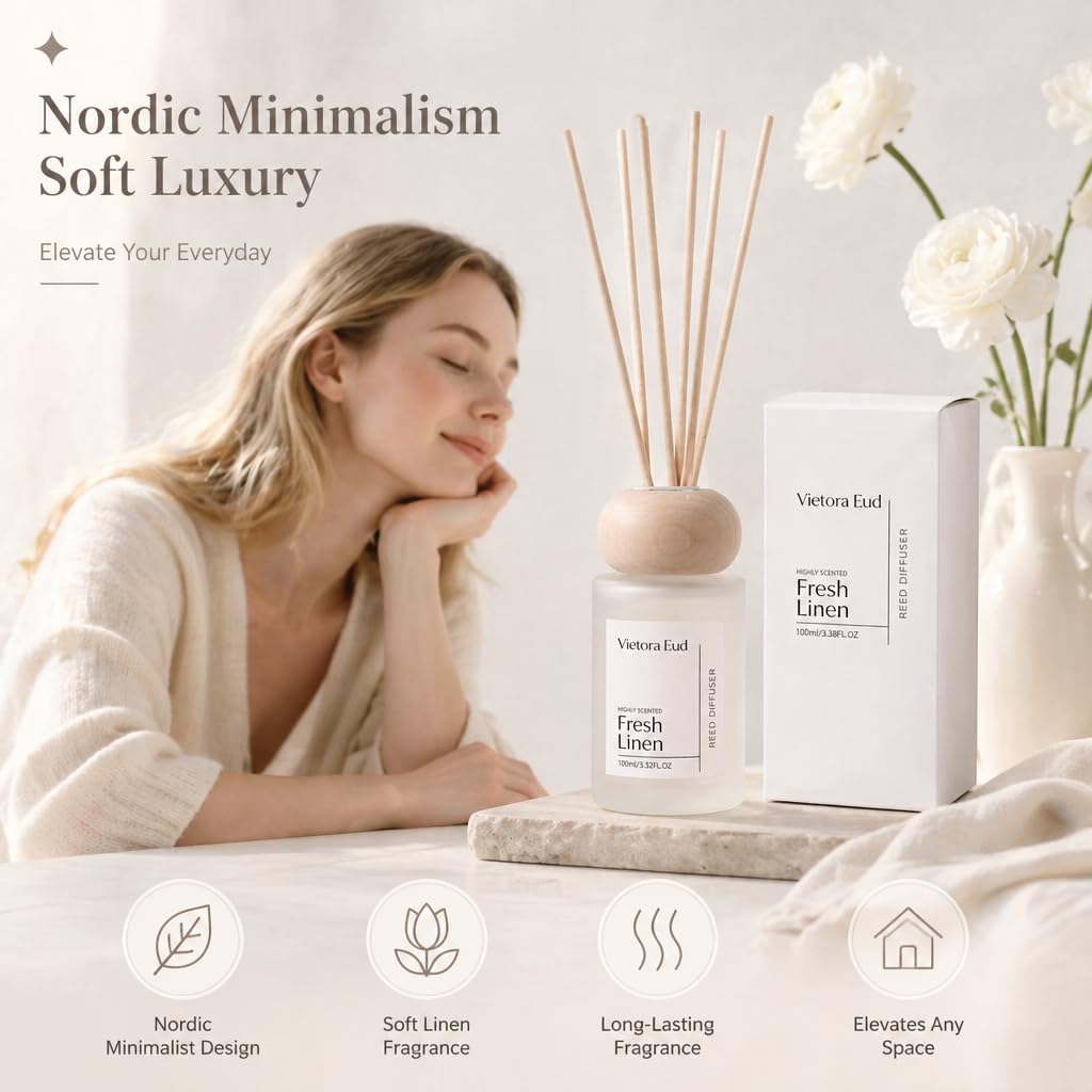Fresh Linen Reed Diffuser, 3.5 Fl Oz