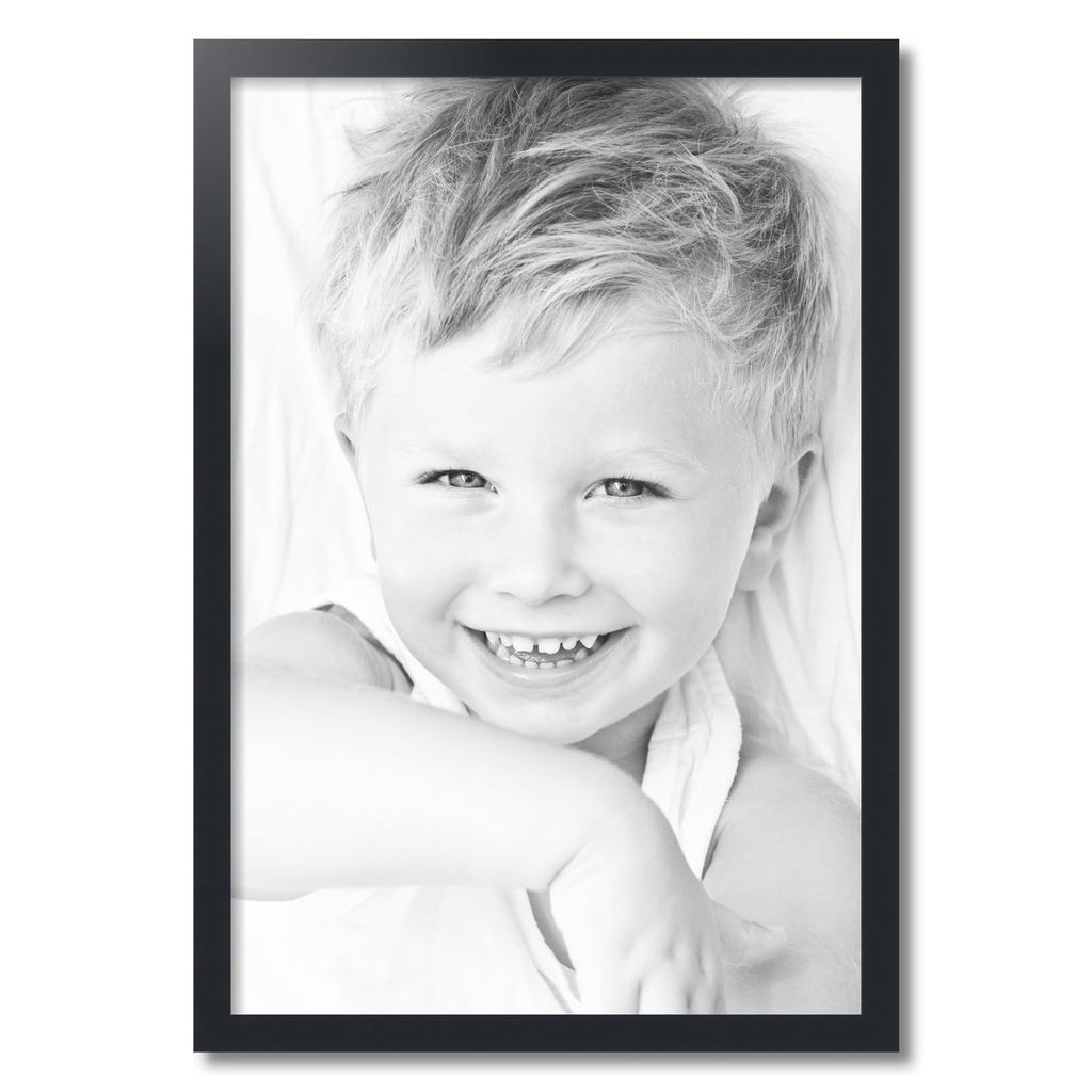 21x31 Inch Black Picture Frame, This 1.2500 Inch Custom Poster Frame is Black - Comes with Acrylic and Corrugated