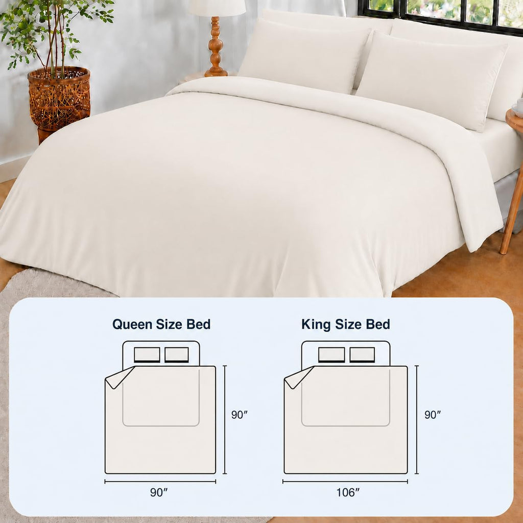 Double-Sided Cooling Comforter Queen Size, Ice Silk Summer Blanket, Smooth No-Stripes, No-Seam, Edge-Free Design