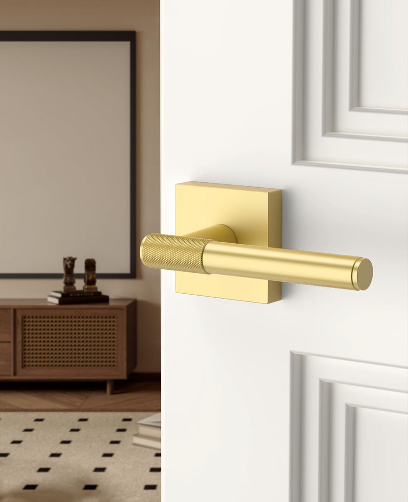 1 Pack Gold Passage Interior Door Handles