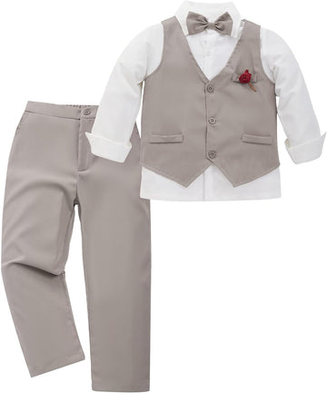 Boys Piece Formal Suit Set, Boys Wedding Outfit