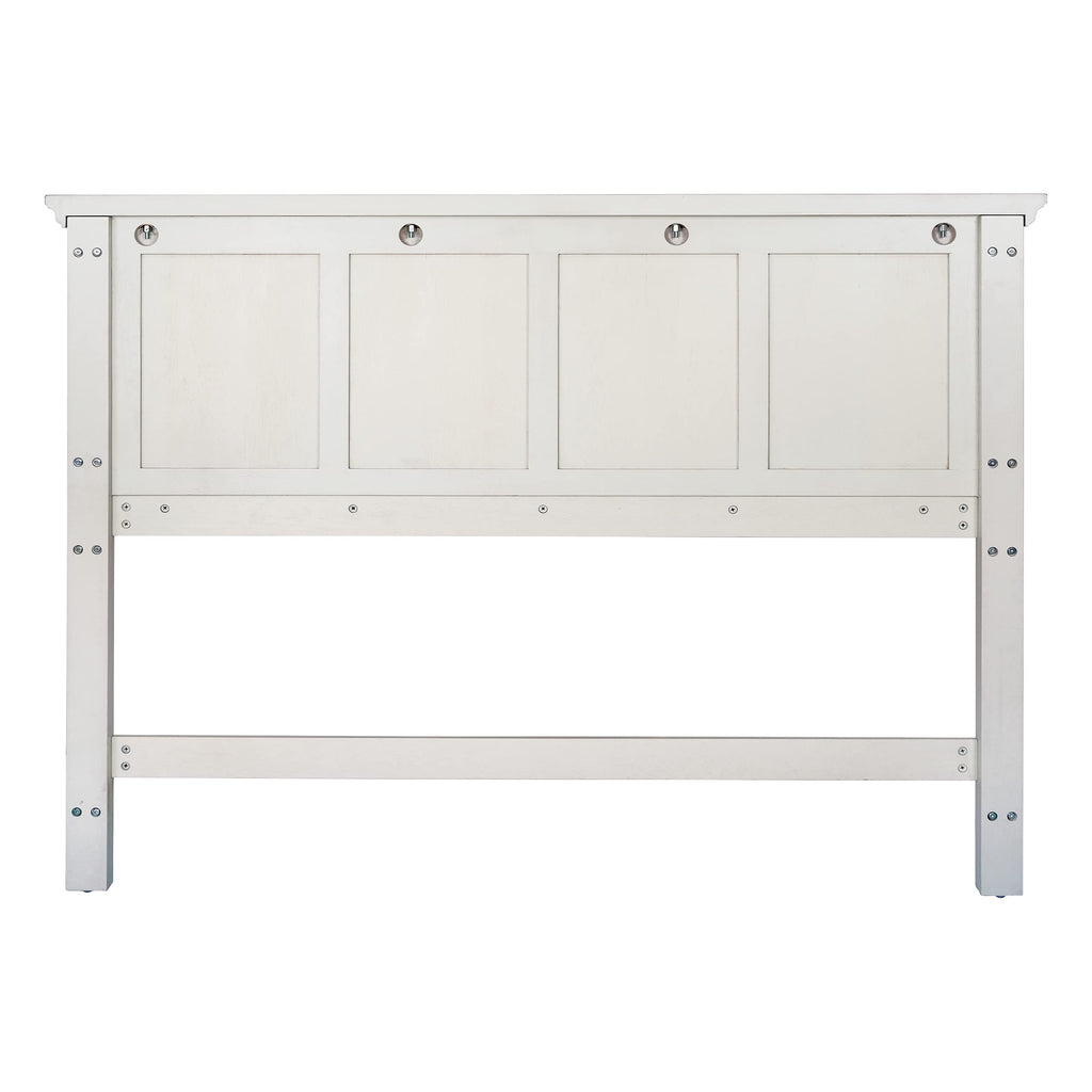 Farmhouse Basics Queen Headboard Only, Rustic White Finish