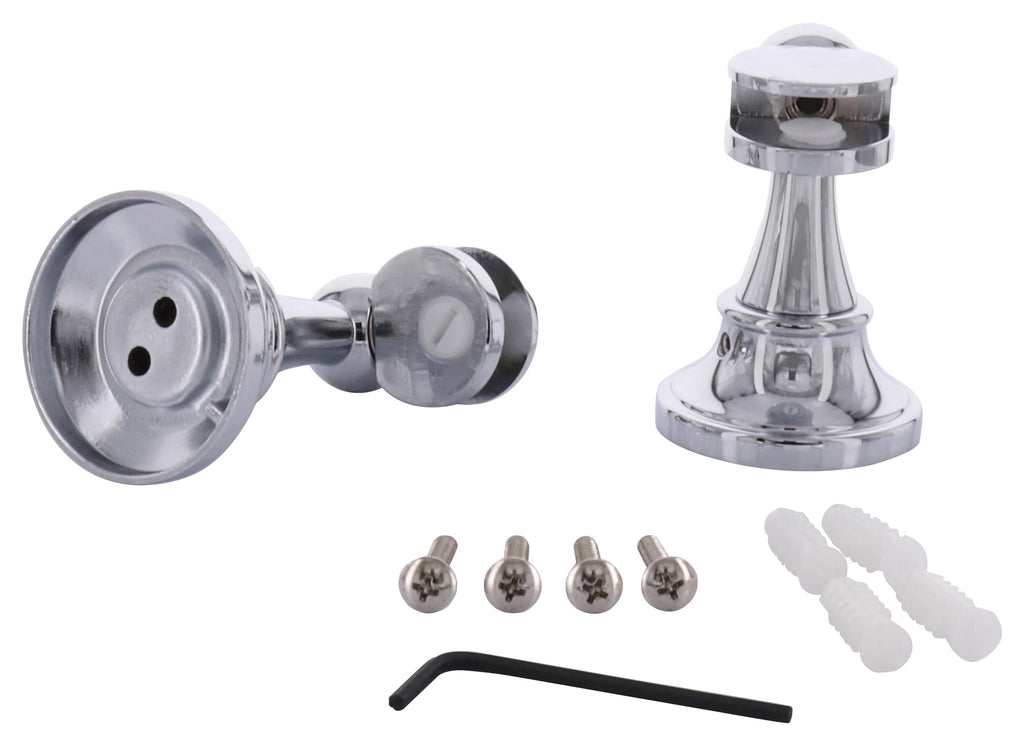 Chrome Victorian Mirror Pivots - Pair