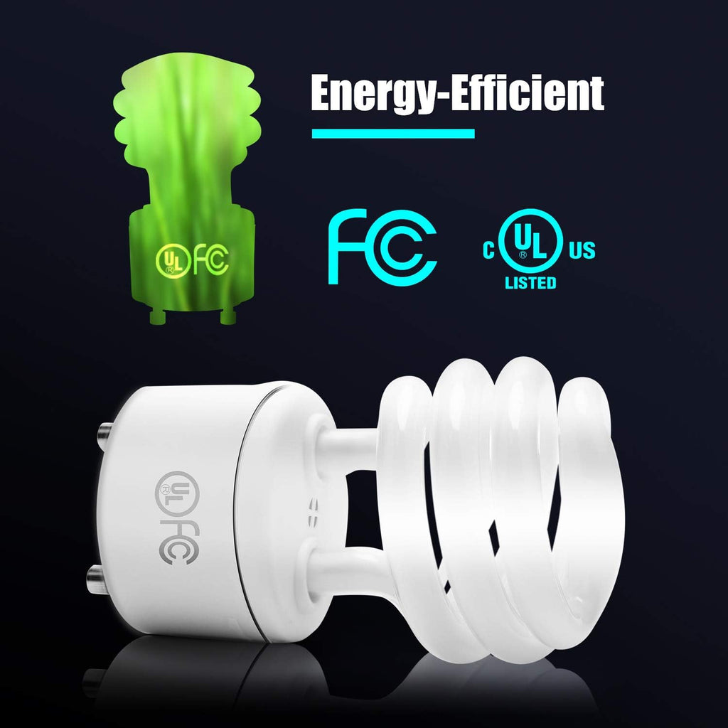 UL-Listed 13w Gu24 CFL Light Bulbs 2700k T2 Spiral Gu24 Base