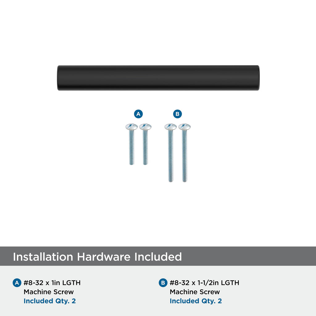 25 Pack 3" Versa Matte Black Drawer Pull
