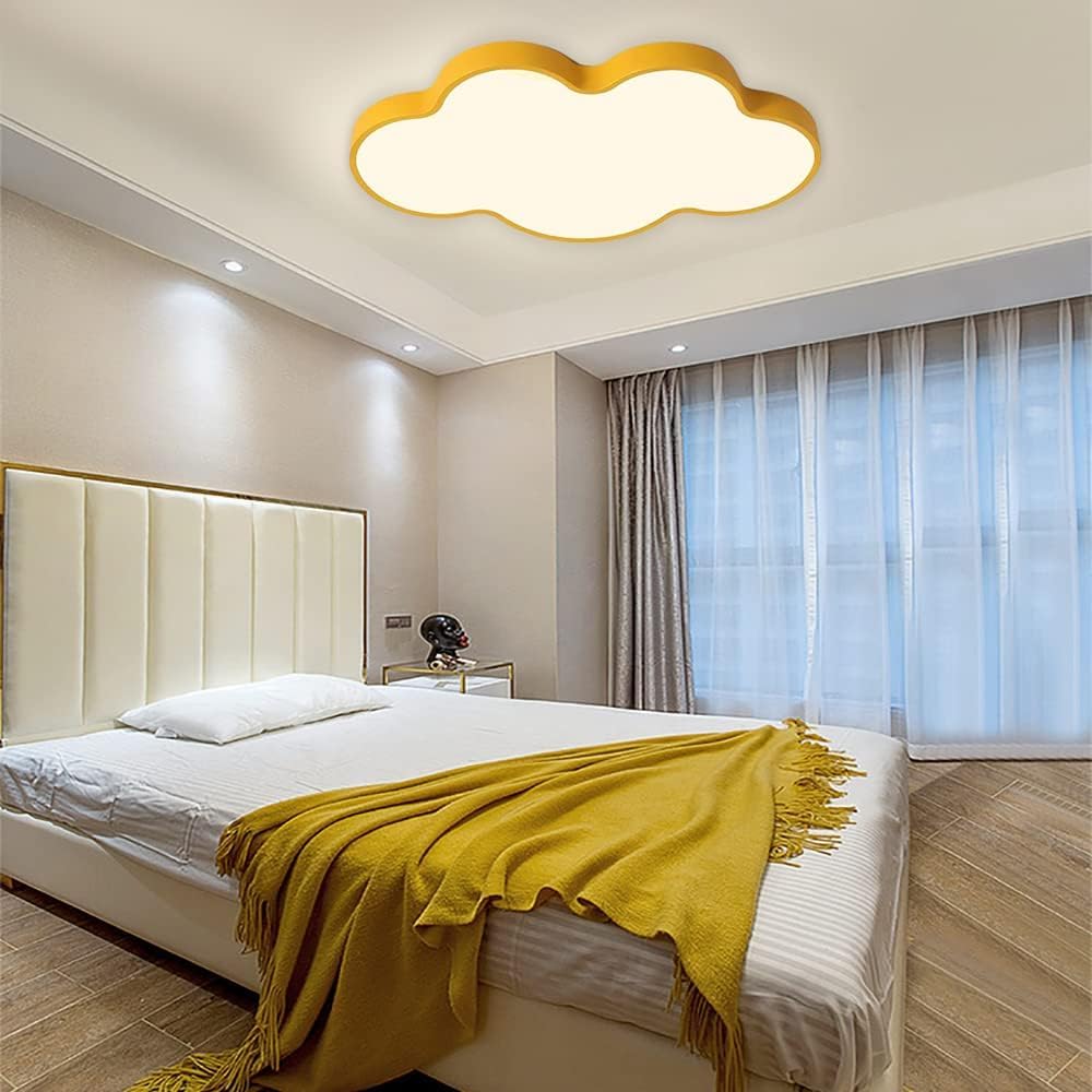 Cloud LED Flush Mount Ceiling Light, 29W Dimmable Kids Room Lamp, 18.98"