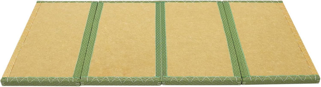 Japanese Tatami Mat, Foldable Tatami Mattress (Green, 78.7"L x 35.4"W)