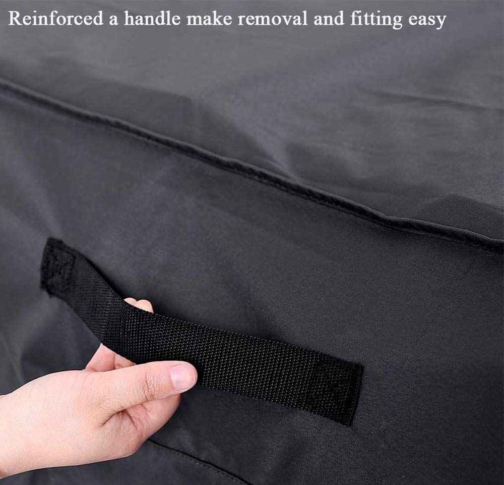 Patio Rattan Corner Sofa Covers Waterproof 420D Fabric L Shaped Garden Furniture Sectional Couch Protector Cover for
