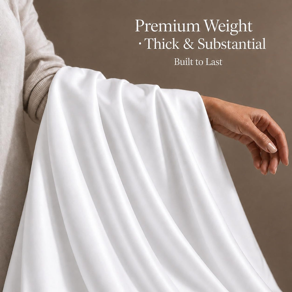 100% Egyptian Cotton Sheets King Sheets Set with Fully Elasticated 15" Deep Fitted Sheet & Pillowcase Sets, 800TC