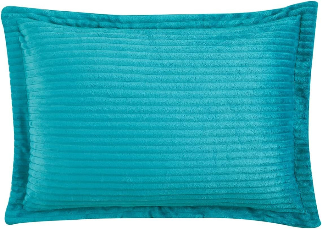 Premium Flannel Duvet Cover Set - 2 PC Reversible Comforter Cover Set with Microfiber Back - 1 Velvet Duvet