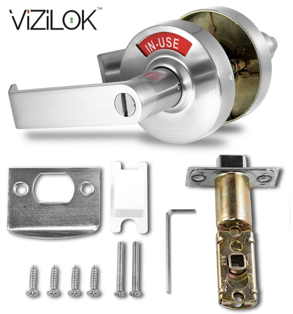 ADA Compliant, Single Egress Indicator Privacy Lock C5FS-L Durable ANSI Grade 2 Comp Commercial Non Reversible