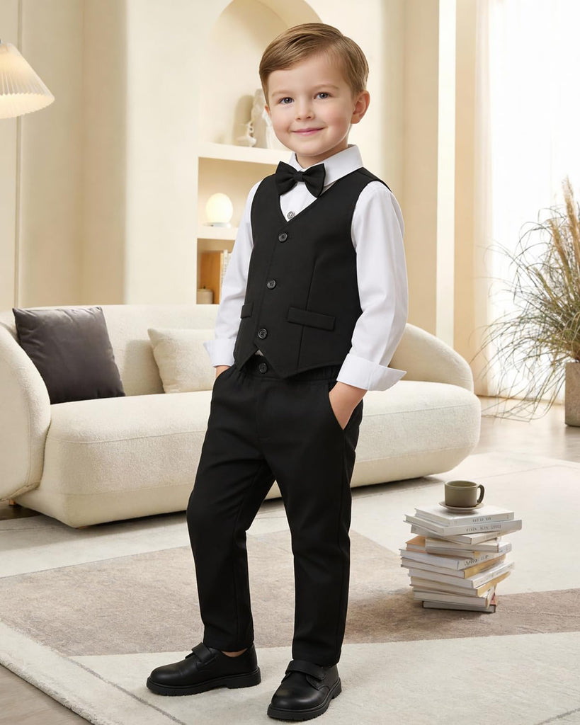 Toddler Boy Suit Set Baby Tuxedo Boys Formal Outfit