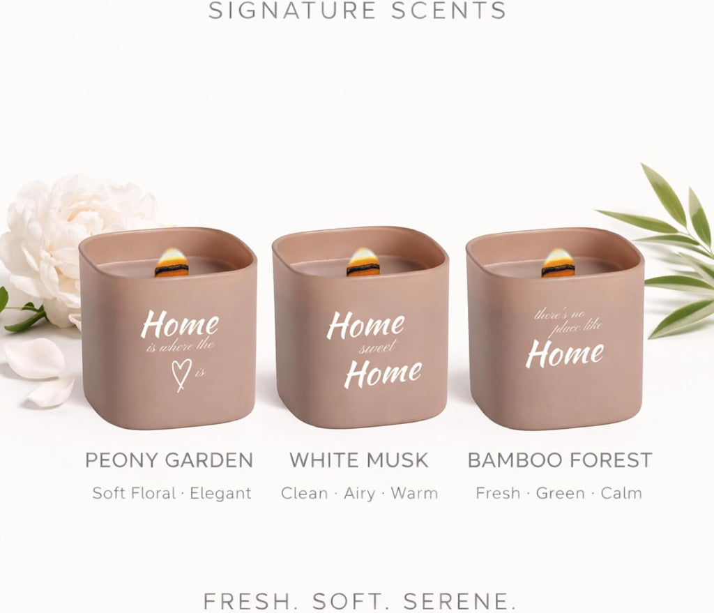 One Life Collection & Home Collection Premium Scented Soy Candles Gift Sets Bundle