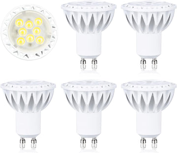 GU10 LED Bulb 5W 6000K Daylight White Dimmable, Pack of 6