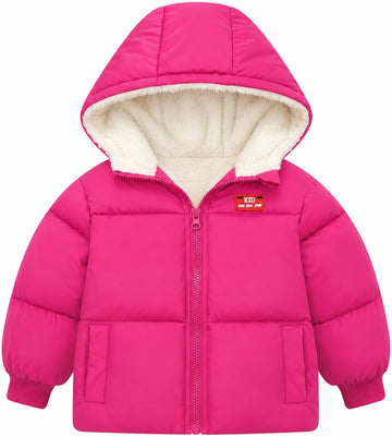 Baby Toddler Hooded Winter Coat Fleece Lined Puffer Jacket