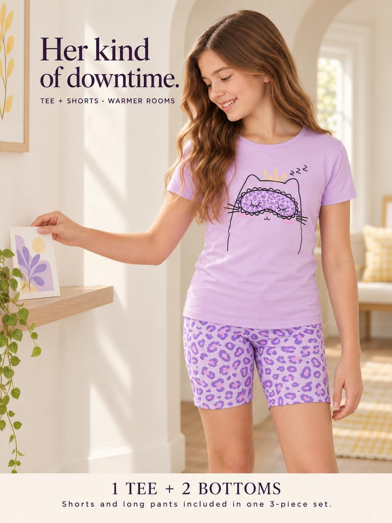 Little & Big Girls Cotton Knit Pajamas, Piece Set