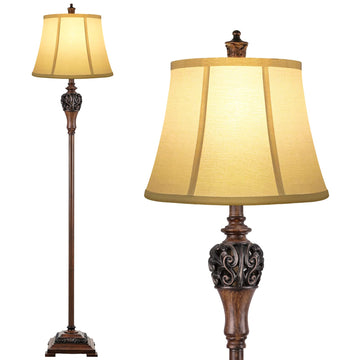 Vintage Floor Lamp, Traditional Tall Standing Lamp