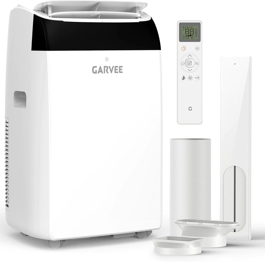 14000 BTU Portable Air Conditioner with Follow Me Function, 3-in-1 AC Includes Remote & Full Window Kit