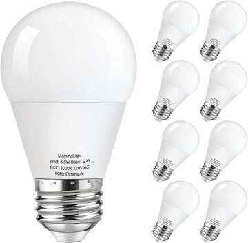 Dimmable A15 LED Bulbs 75Watt Equivalent, 3000K Soft White, 800LM, 8 Pack