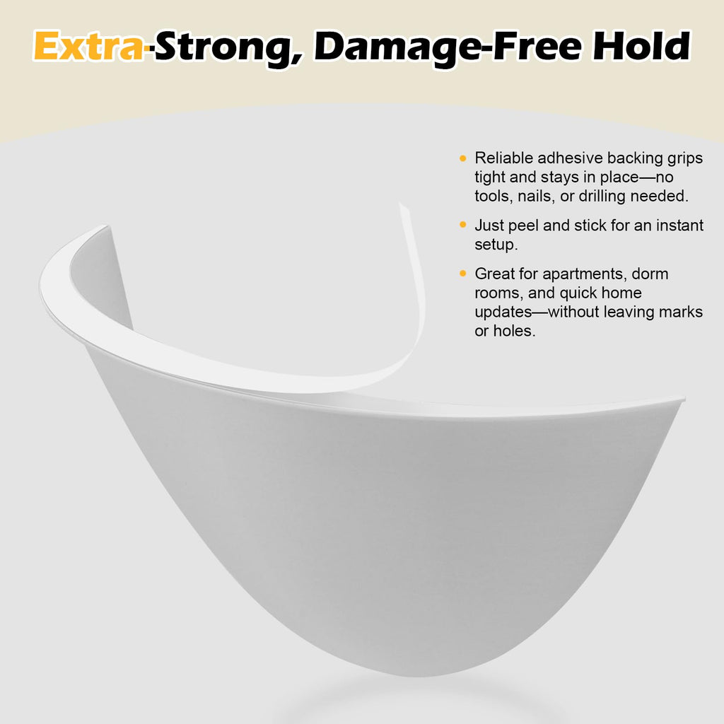 Stick-On Half Shades for Recessed Ceiling Lights - Glare Blocker & Light Diffuser Covers, Easy Installation