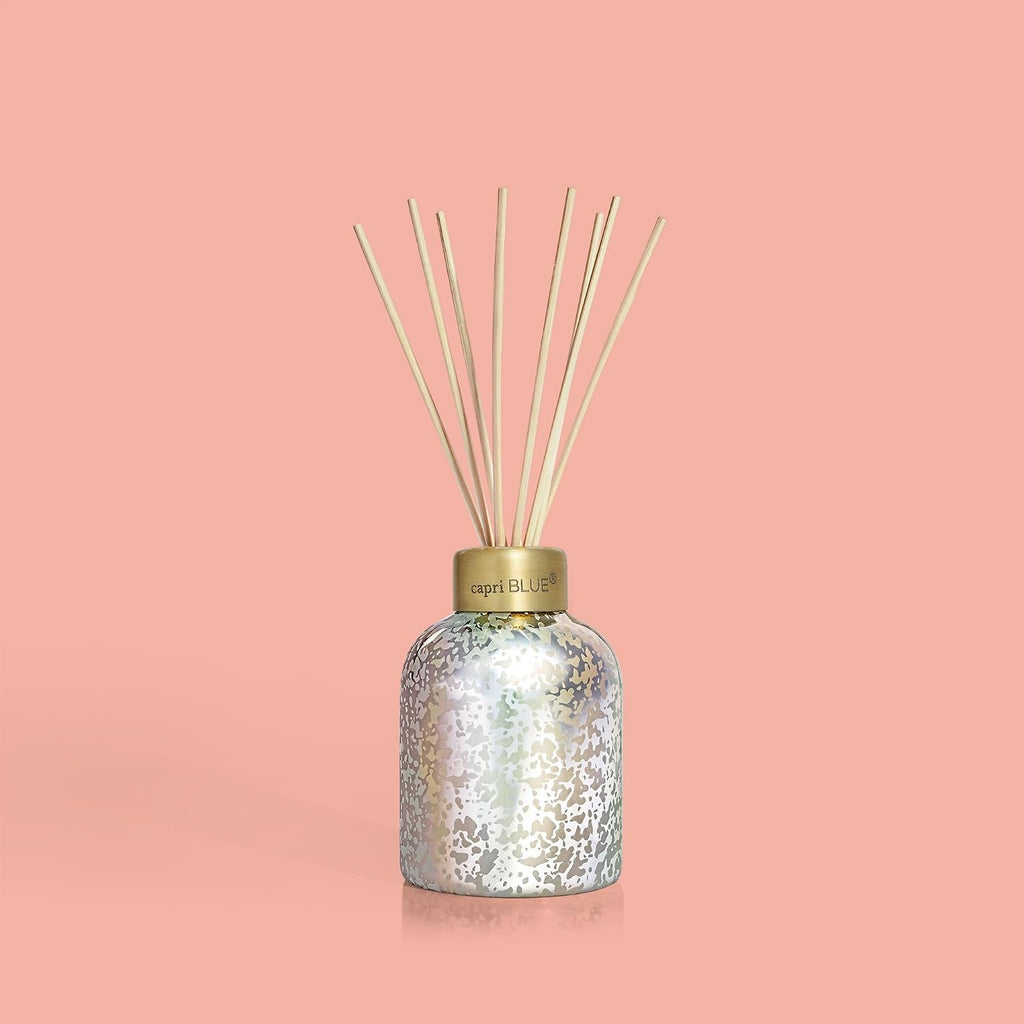 Reed Diffuser - Reed Diffuser Set Includes Scented Oil, Sticks, and Mercury Iridescent Glass Bottle - Home Decor Room