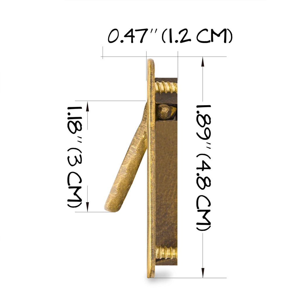 HP Creativity Brass Recessed Drawer Pulls, 2-Pack, 3.1 in