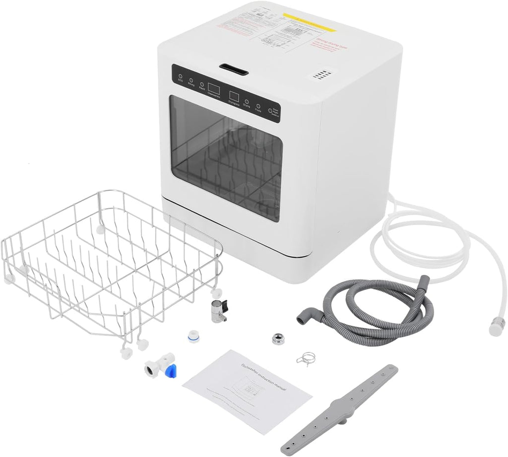Portable Countertop Dishwasher, 800W Dishwasher, Household Mini Dishwasher, Four Cleaning Modes