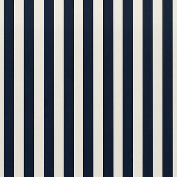 Outdoor/Indoor Fabric by The Yard | 5 Yards | Navy & White Stripe