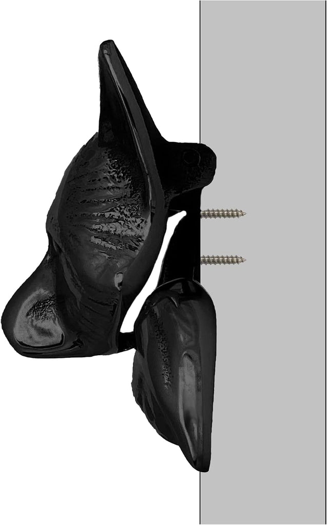 Fox Door Knocker - Matte Black (Standard Size)